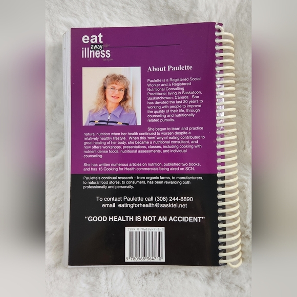 2/$20 - Eat Away Illness spiral book by Paulette Millis - Picture 2 of 2